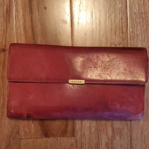 Red coach wallet